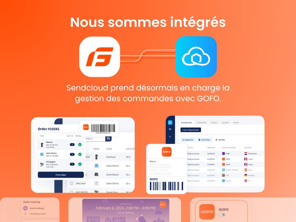 Simplifiez vos envois e-commerce grâce à GOFO et Sendcloud
