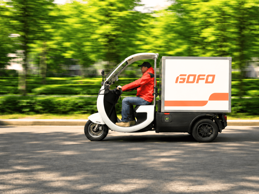 bezorging van EV's en bakfietsen